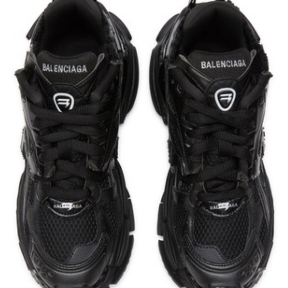 Balenciaga Jet Black Athletic Shoes